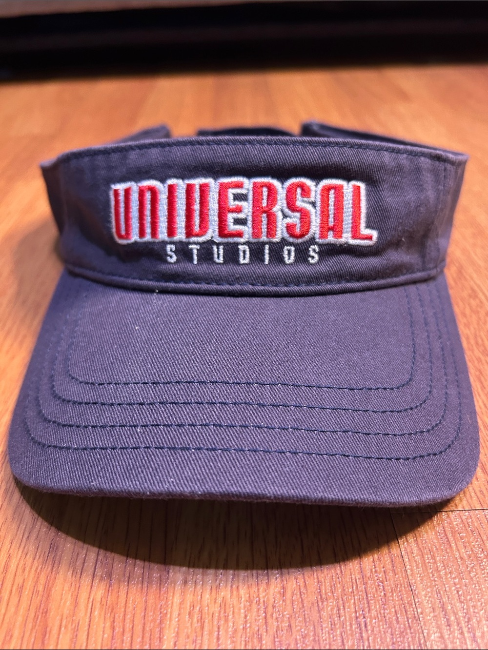 Universal  Visor with Red Embroidered hat